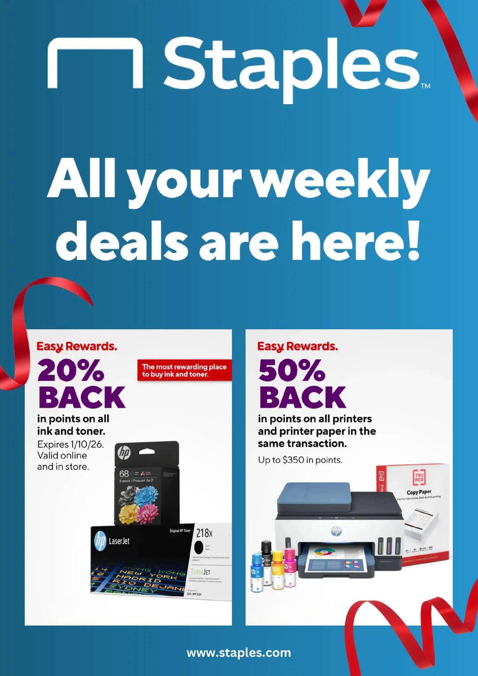 staples - Staples Weekly Ad - from Sunday 01/04 2026