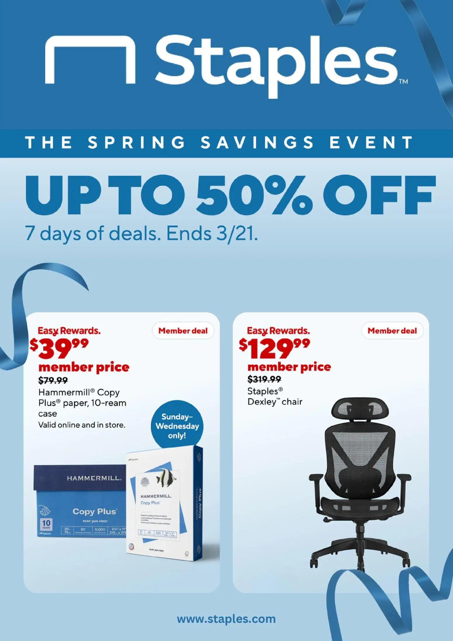 staples - Staples Weekly Ad - 03/15 - 03/21 2026